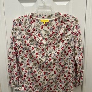Floral Boho longsleeved top Size L